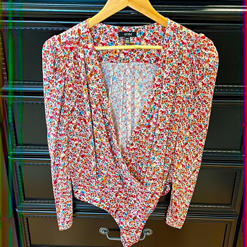 AFRM floral body suit